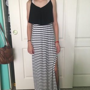 Striped maxi dress